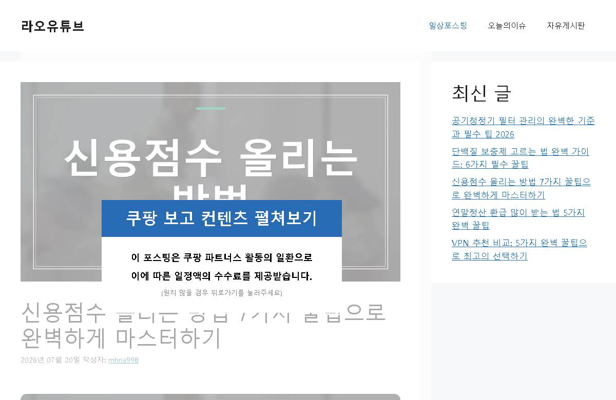 신용점수 올리는 방법 7가지 꿀팁으로 완벽하게 마스터하기 미리보기